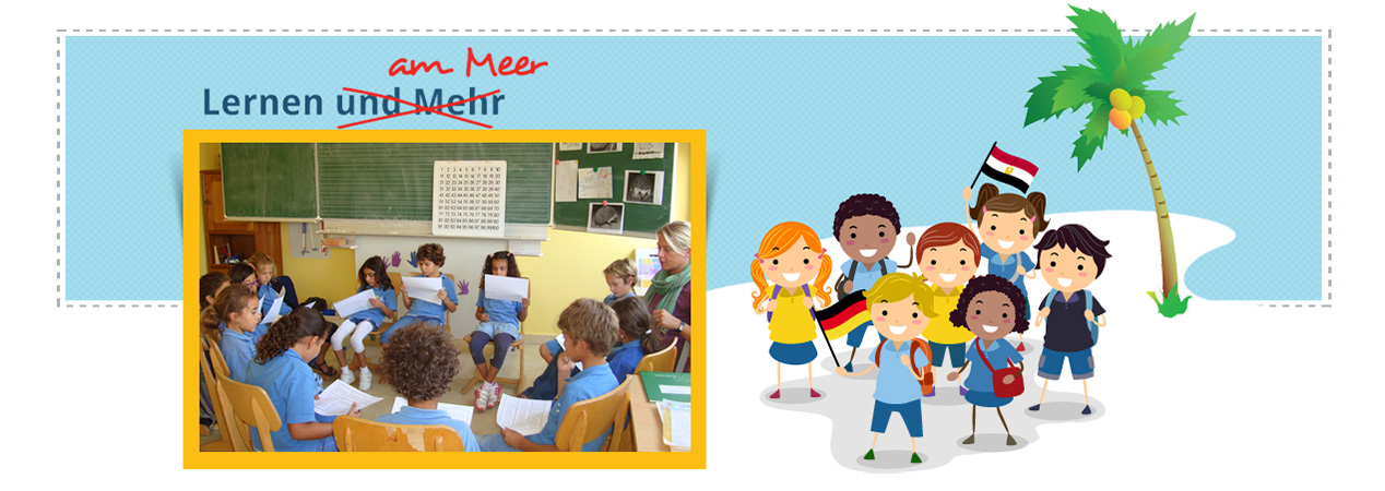 Schüler verschiedener Nationalitäten in der Deutschen Schule Hurghada