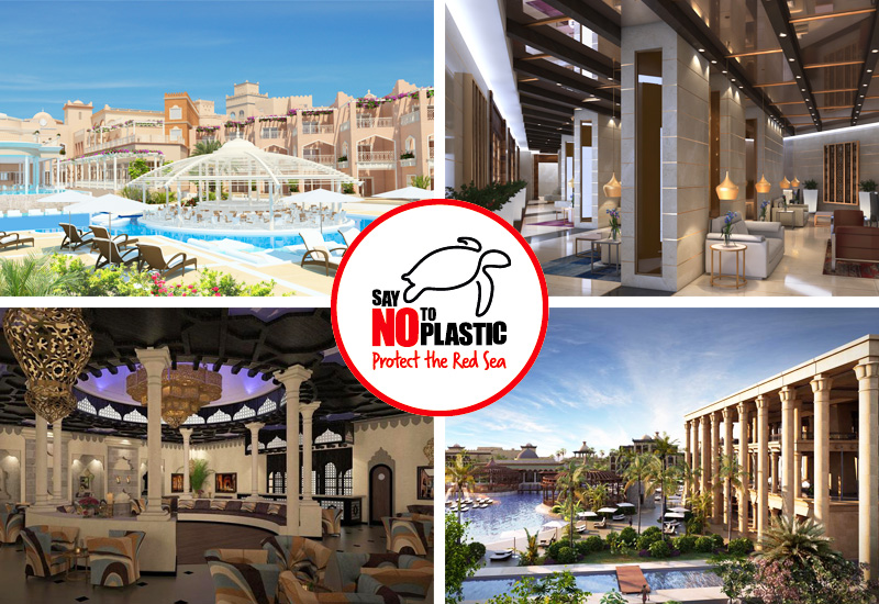 ETI_Neueröffnungen Fotocollage aus Bildern der neuen RED SEA HOTELS vom Reiseveranstalter ETI