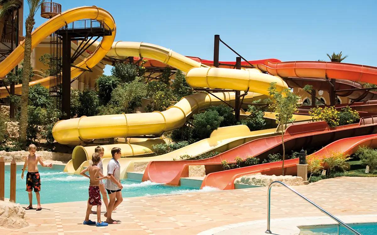 Wasserrutsche des Grand Waterworld Makadi Hotels