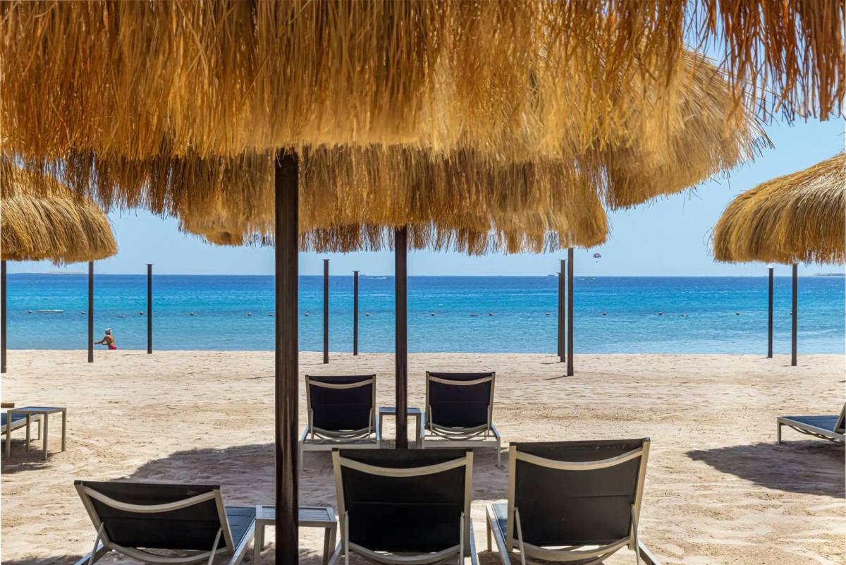 Blick auf das Rote Meer