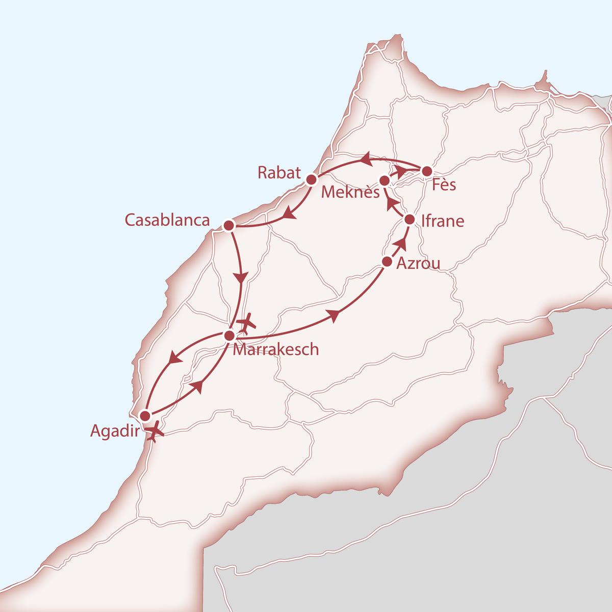 1. Bild Königsstädte Marokko