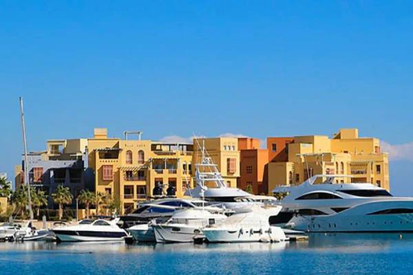 Blick auf den Yachthafen von El Gouna