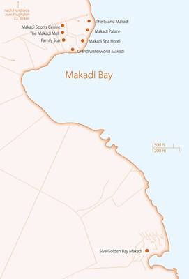 Landkarte von Makadi Bay in Ägypten